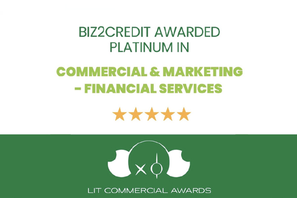 LIT Entertainment Awards News - Congrats to Biz2Credit for winning the platinum award at the LIT Commercial Awards 2022!