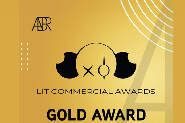 LIT Entertainment Awards News - ADR Studio strikes again: gold award at the LIT Commercial Awards 2022!